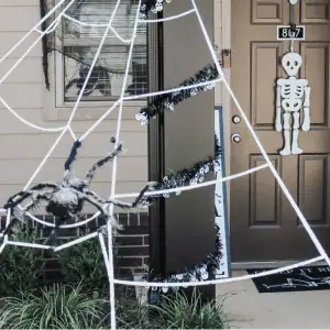 5 Ways to Keep Your Dog Calm During Halloween Walks in the CT Shoreline - Decorated porch in Old Saybrook