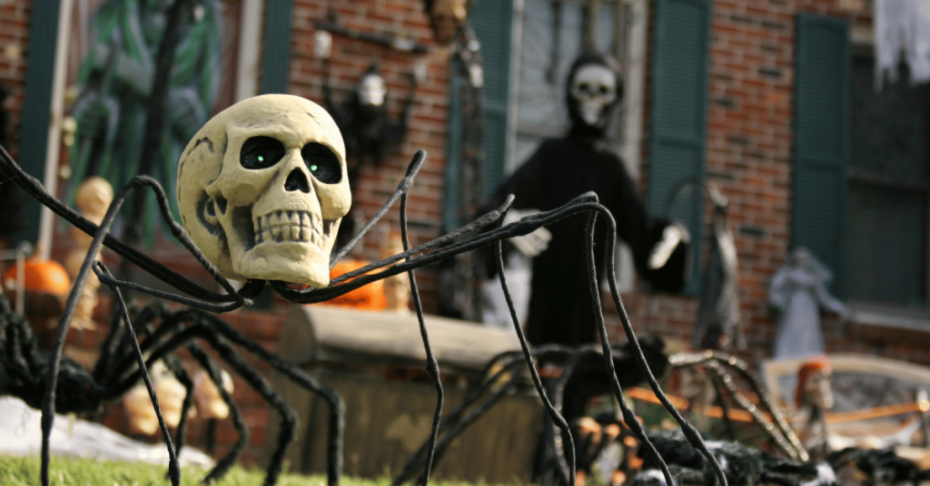outdoor Halloween decor - 5 Ways to Keep Your Dog Calm During Halloween Walks in the CT Shoreline
