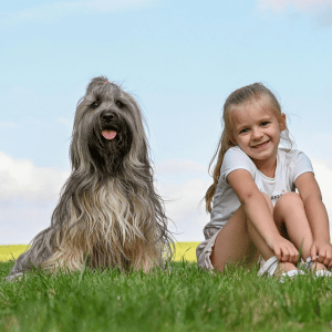 girl and dog in Old Saybrook, CT